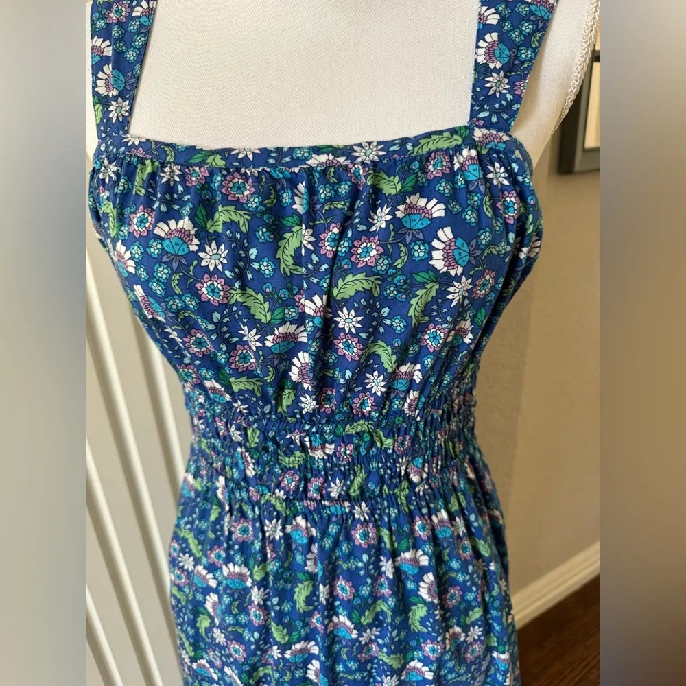 LOFT Blue Strap floral Sundress Midi/ Maxi - Picture 2 of 8